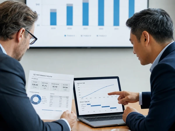 AI project KPIs and evaluation dashboard