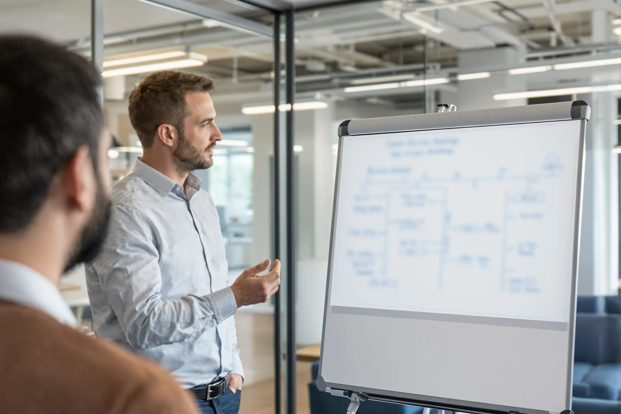 Consultant conducting an ai workshop