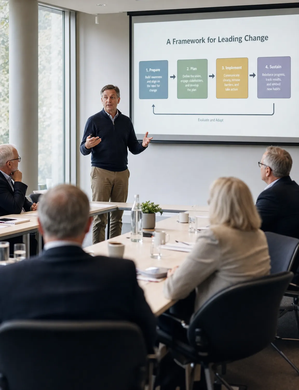 Executive AI decision session with a leadership team