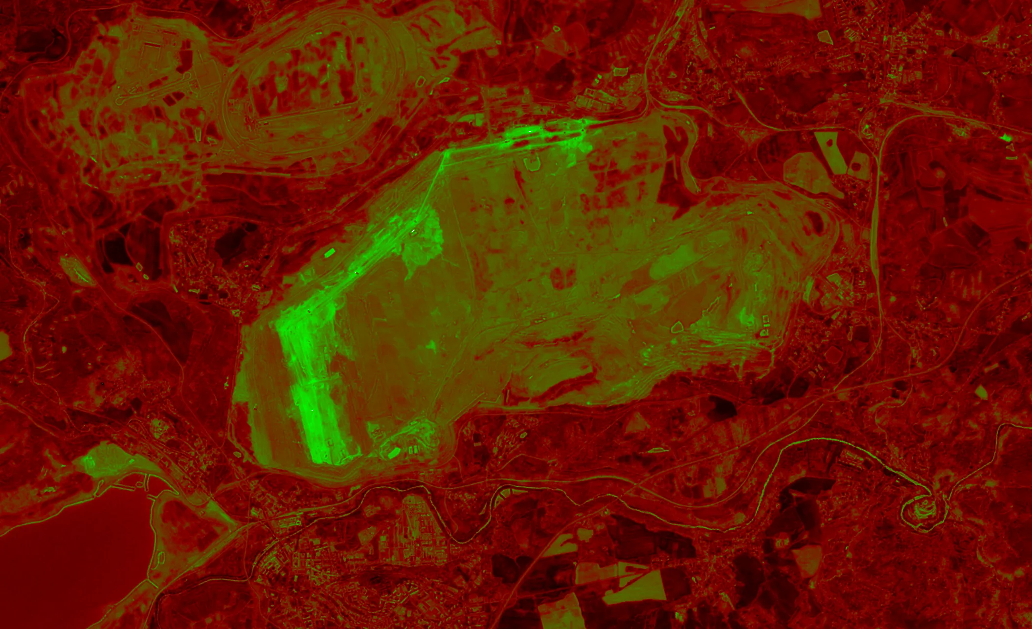 Satellite-based natural resource detection visualization